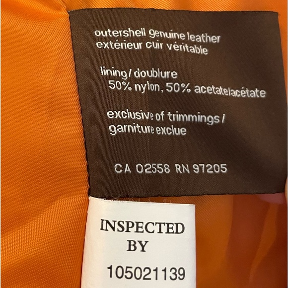 Vintage Orange Danier Leather Jacket - Picture 4 of 9